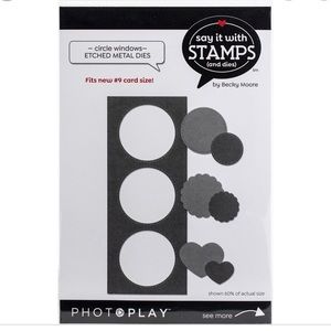 PHOTOPLAY Say it with stamps - circle windows, like new